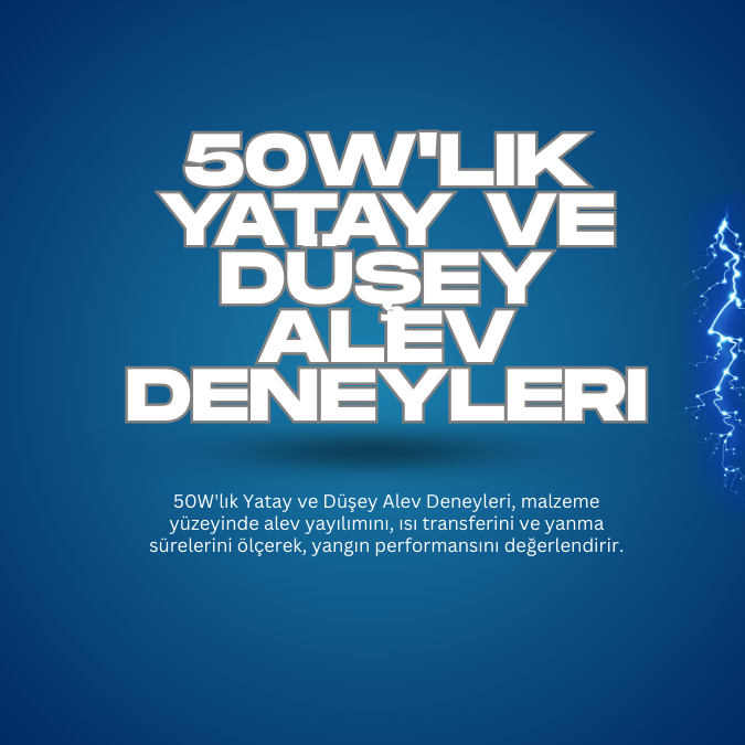 50W'lık Yatay ve Düşey Alev Deneyleri